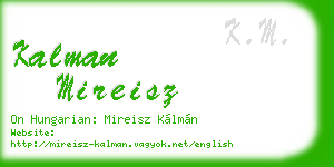kalman mireisz business card